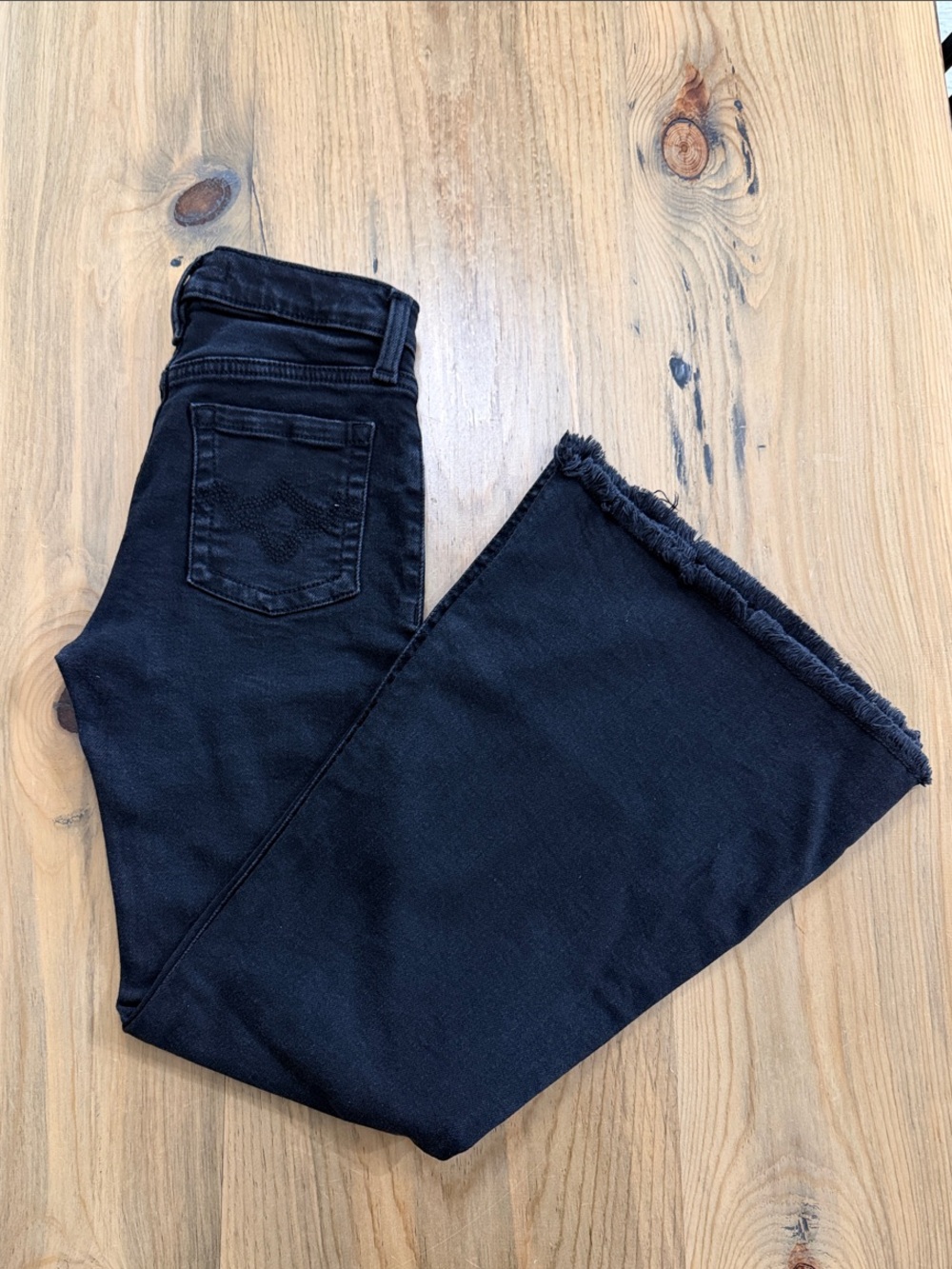 Shyanne Black Frayed Hem Kids Jeans